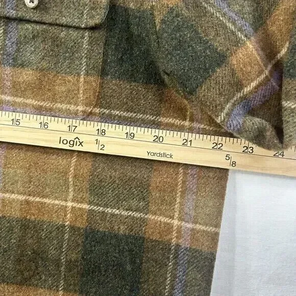 Lauren Ralph Lauren 100% Lambswool Plaid Zip Up Jacket Women’s Petite Me… - Picture 10 of 14